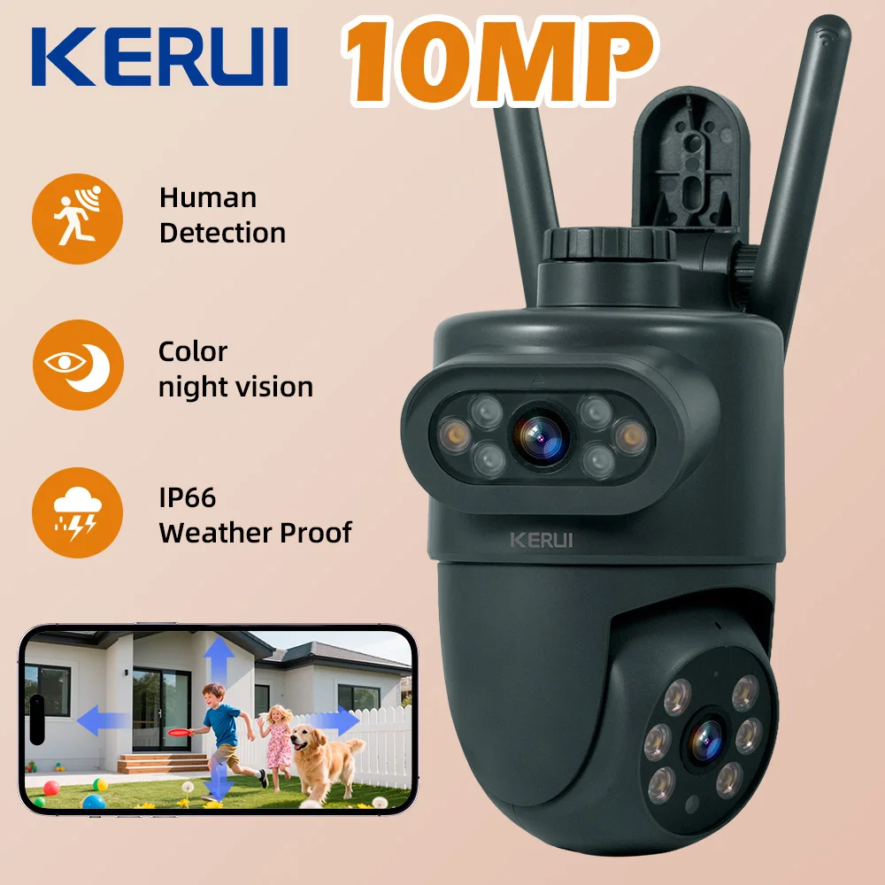 Home Security Beams - KERUI Outdoor 10MP 5K HD Dual