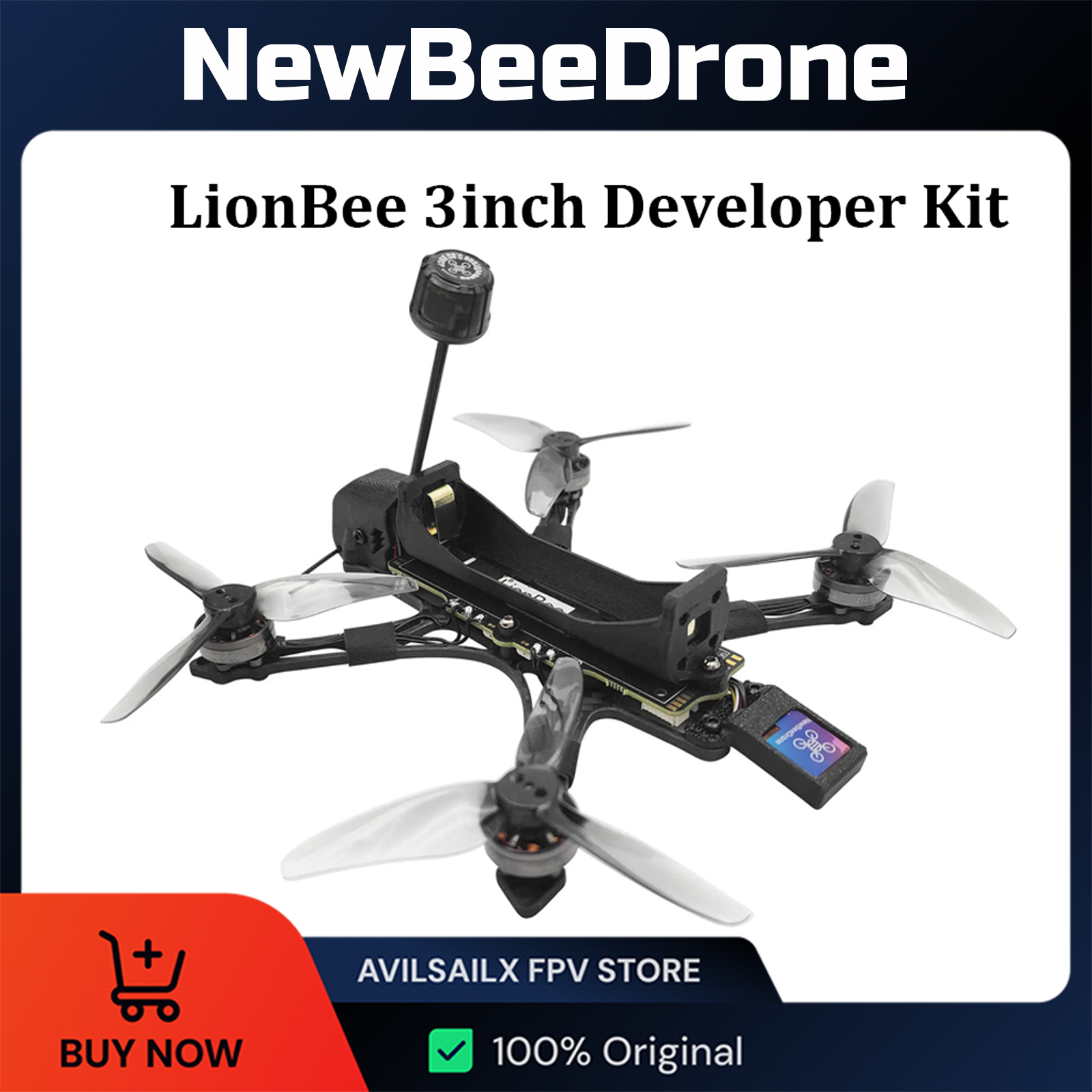 Home Security Cameras Outdoor - NewBeeDrone LionBee 3inch Long Range ELRS