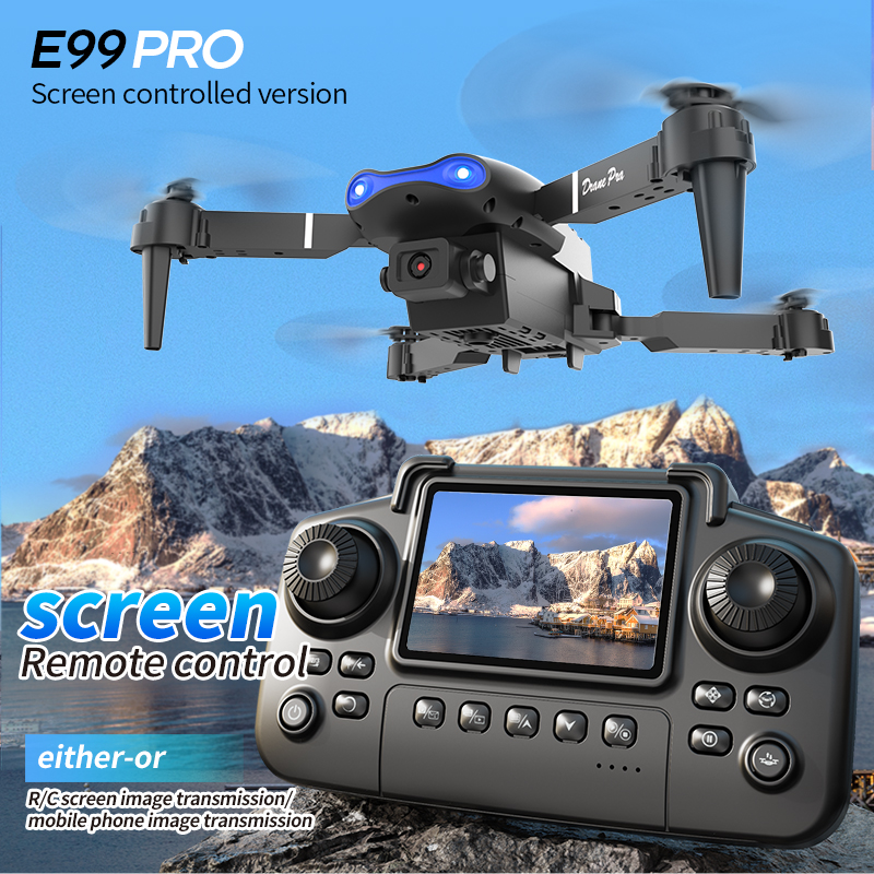 Home Security Cameras Outdoor - E99 PRO Drone Screen Control Aerial