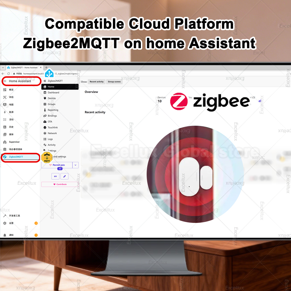 Zigbee 3.0 Door Window Sensor  - Home Security Device avaliação e preço