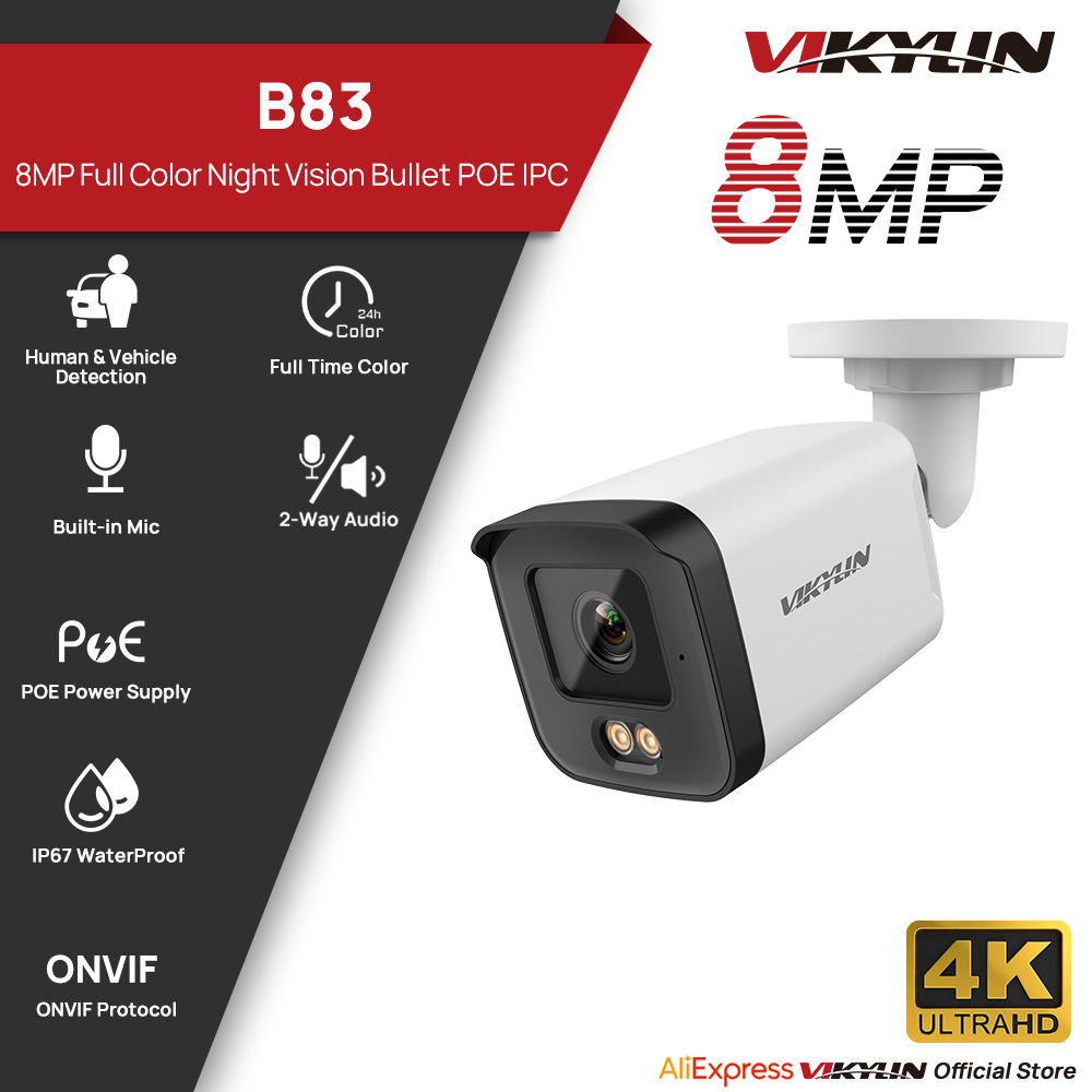 VIKYLIN 8MP HD IP Security Cam - Home Security Service avaliação e preço