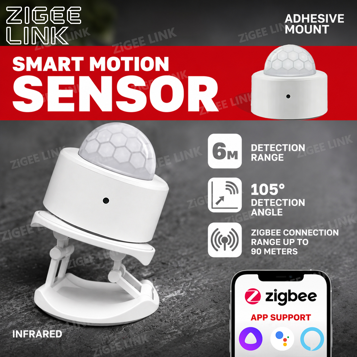 Zigbee PIR Motion Sensor Human - Home Security Device avaliação e preço