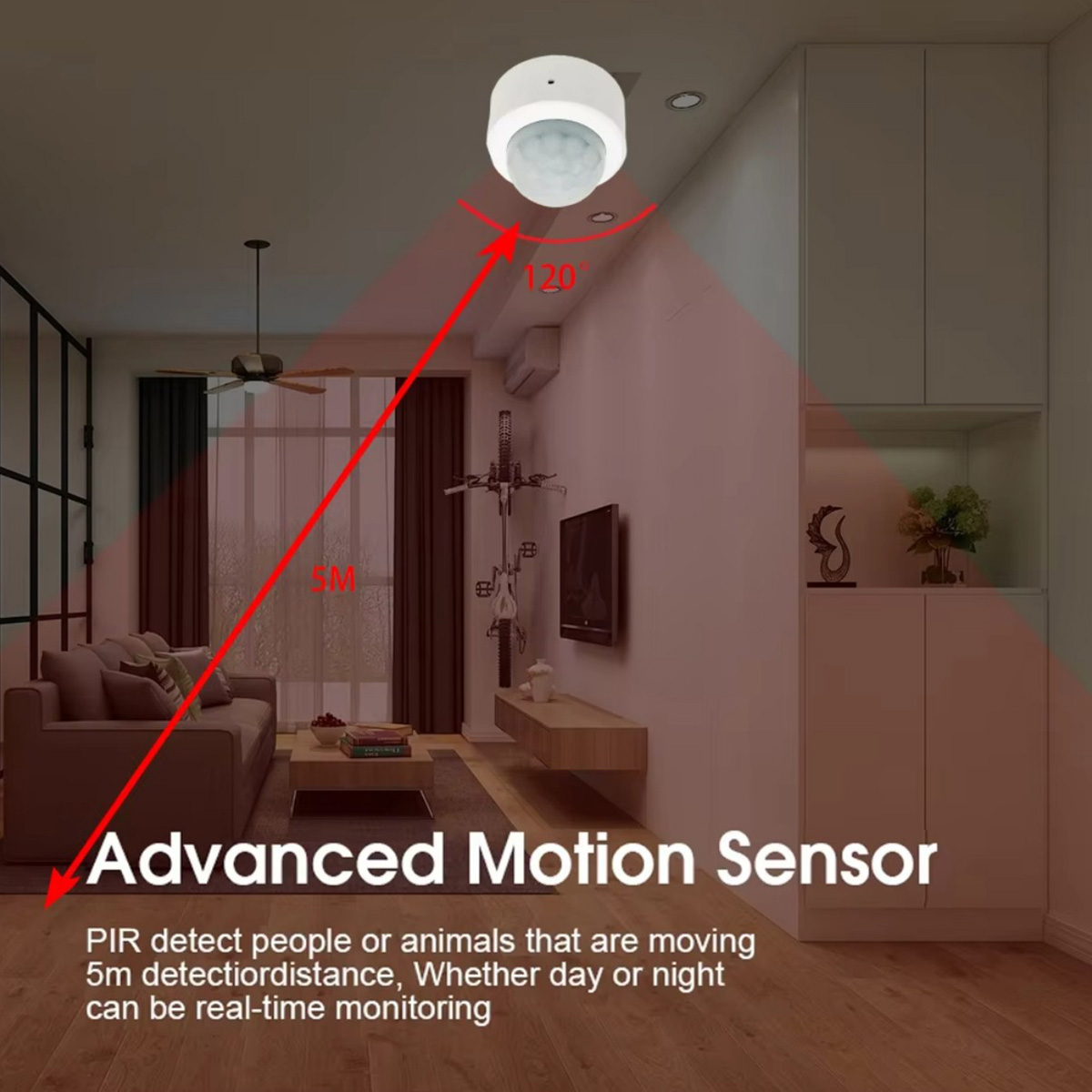Zigbee PIR Motion Sensor Human - Home Security Device avaliação e preço