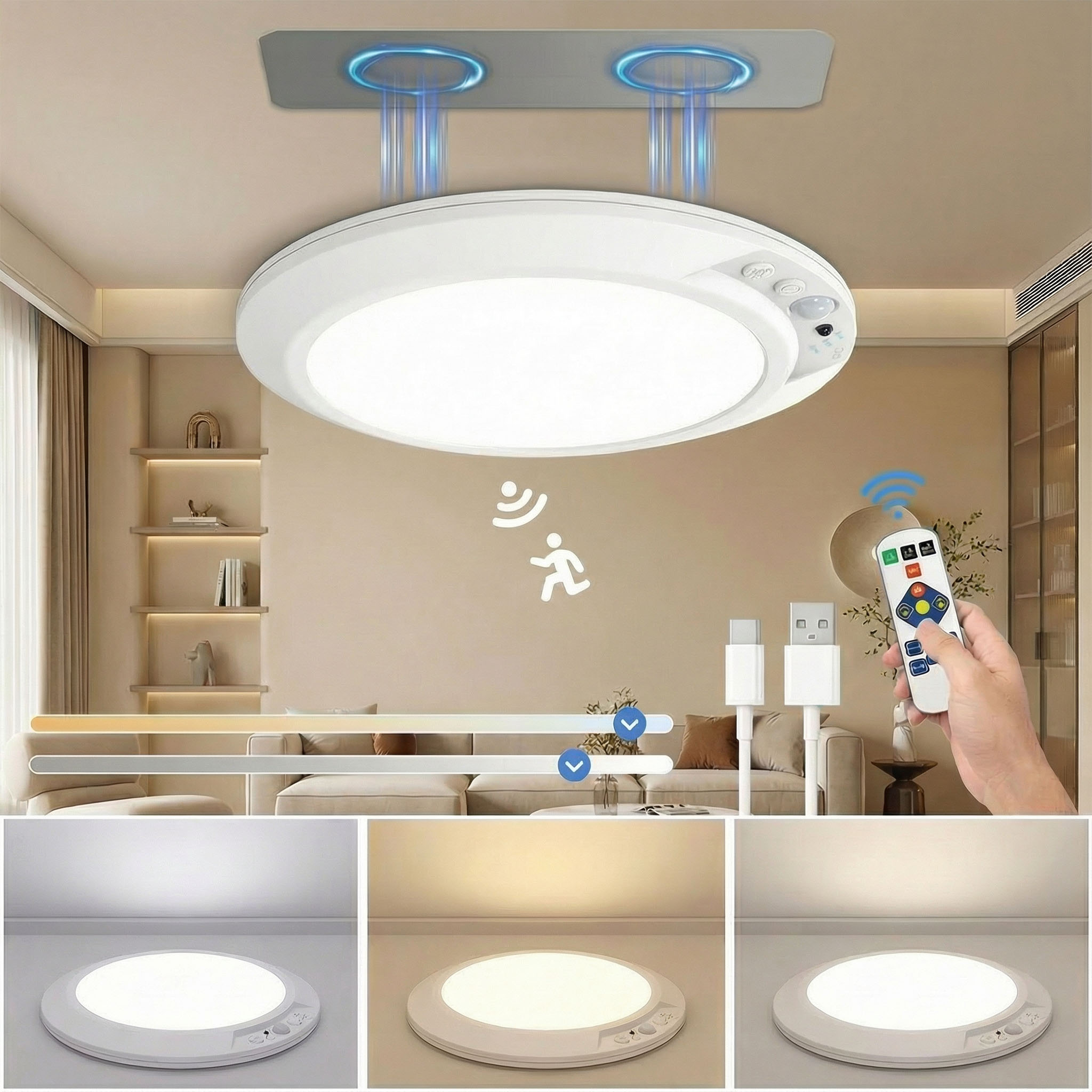 Motion Sensor Rechargeable LED - Home Security Beams avaliação e preço