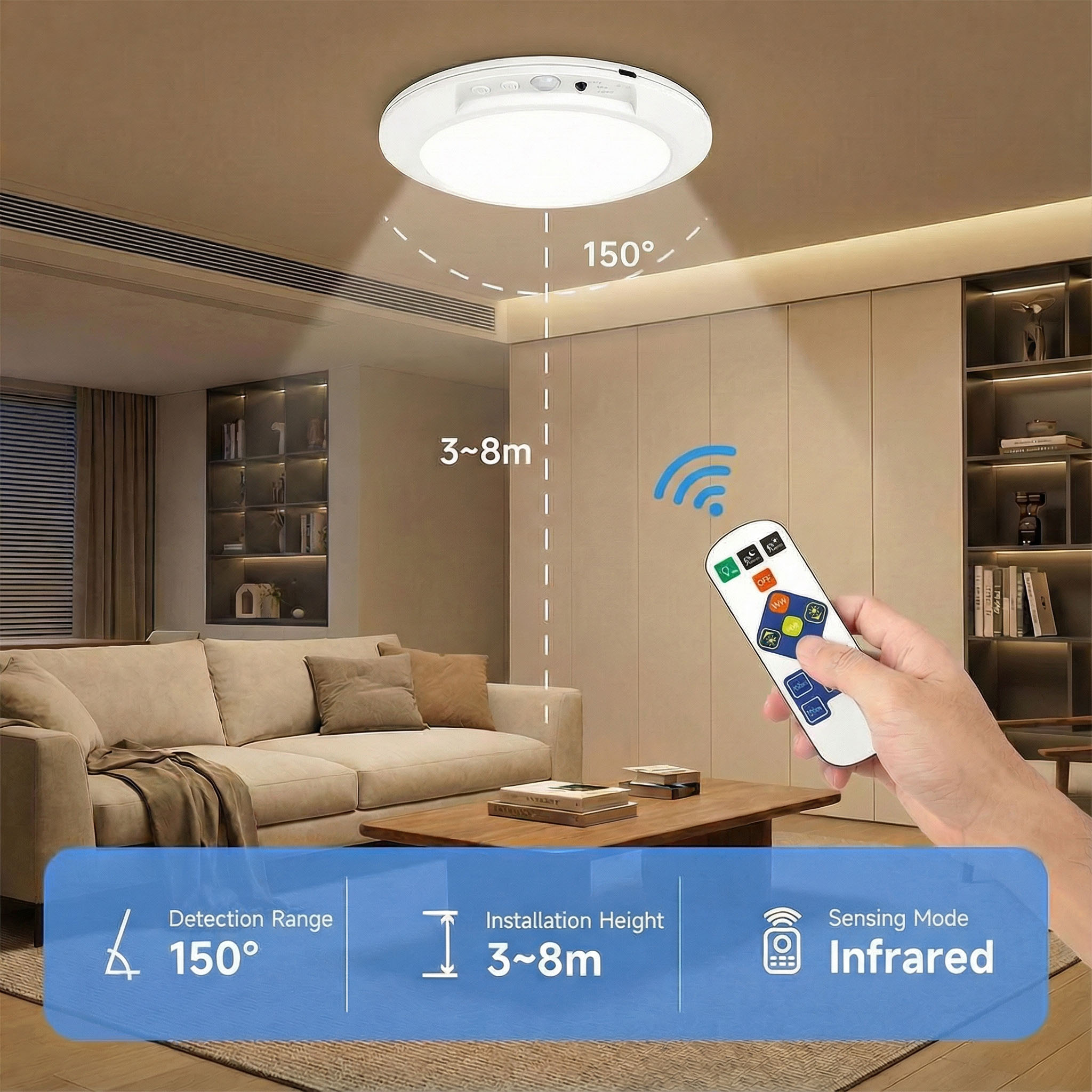 Motion Sensor Rechargeable LED - Home Security Beams avaliação e preço