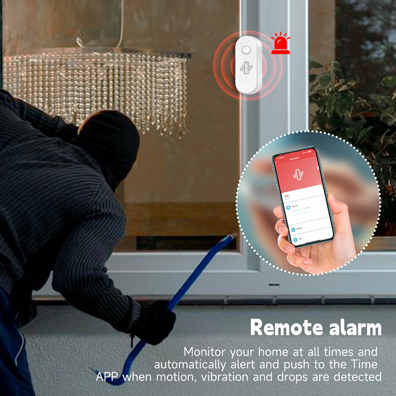 Tuya WiFi Vibration Detector G - Window Alarm Sensor avaliação e preço