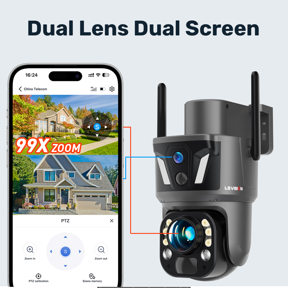 LS VISION 4K 8MP Outdoor Home  - Home Security Outdoor Camera System avaliação e preço