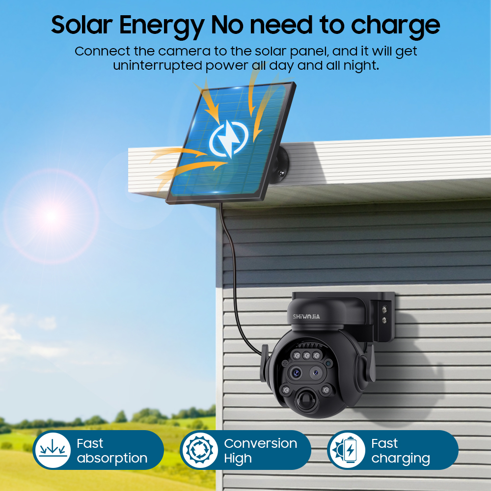 SHIWOJIA 12X Zoom 4G LTE Solar - Home Security Outdoor Camera System avaliação e preço