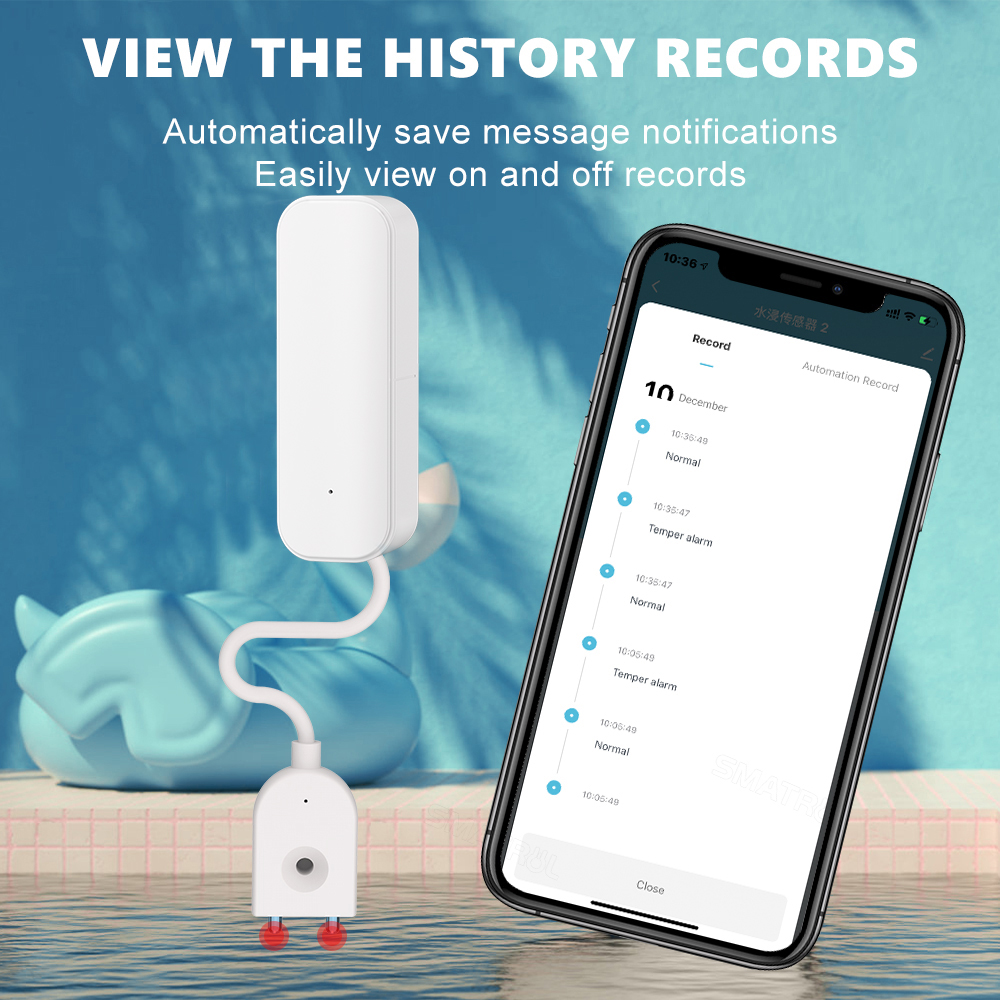 WiFi/Zigbee Water Sensor Tuya  - Home Security Services avaliação e preço
