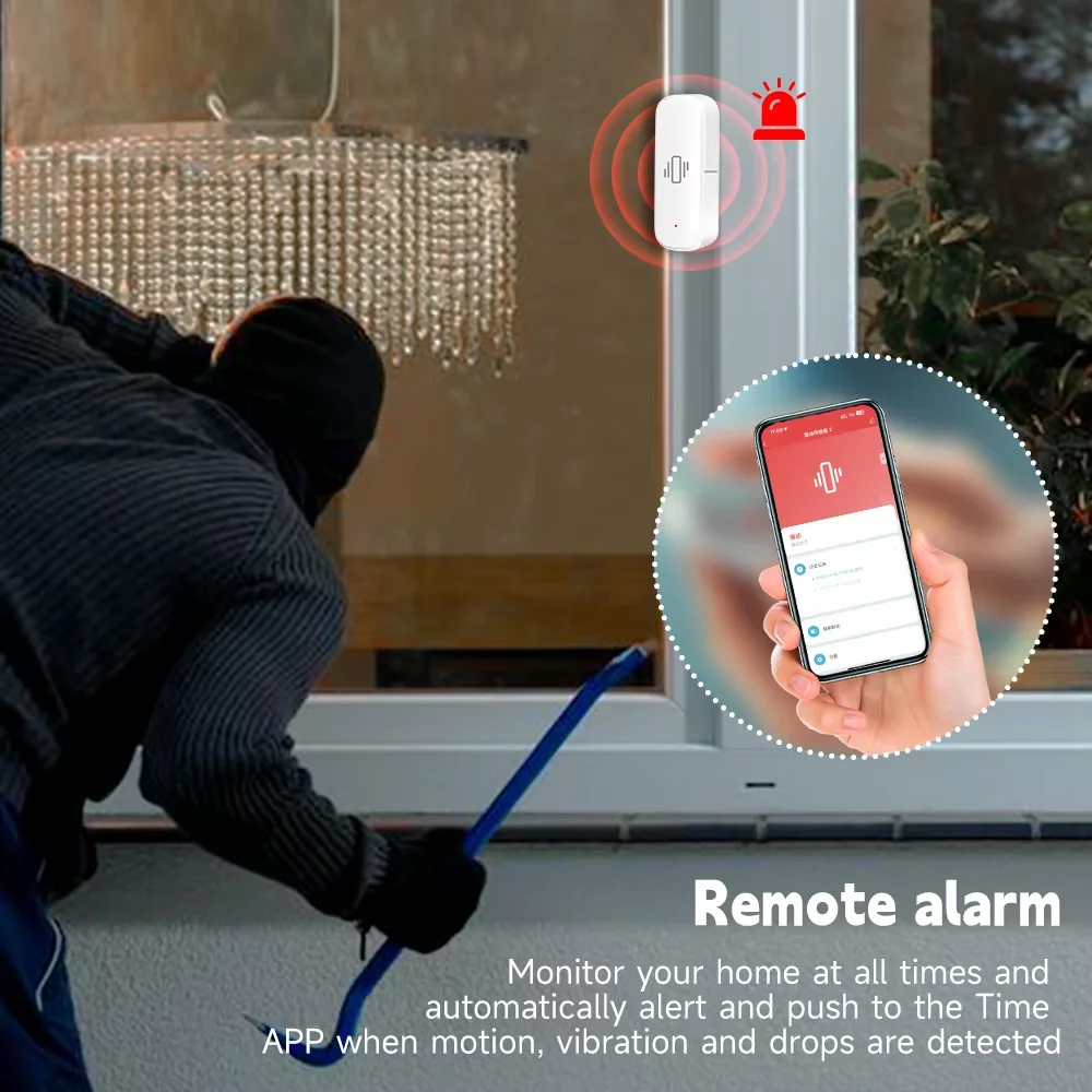 Smart ZigBee Vibration Sensor  - Home Security Device avaliação e preço