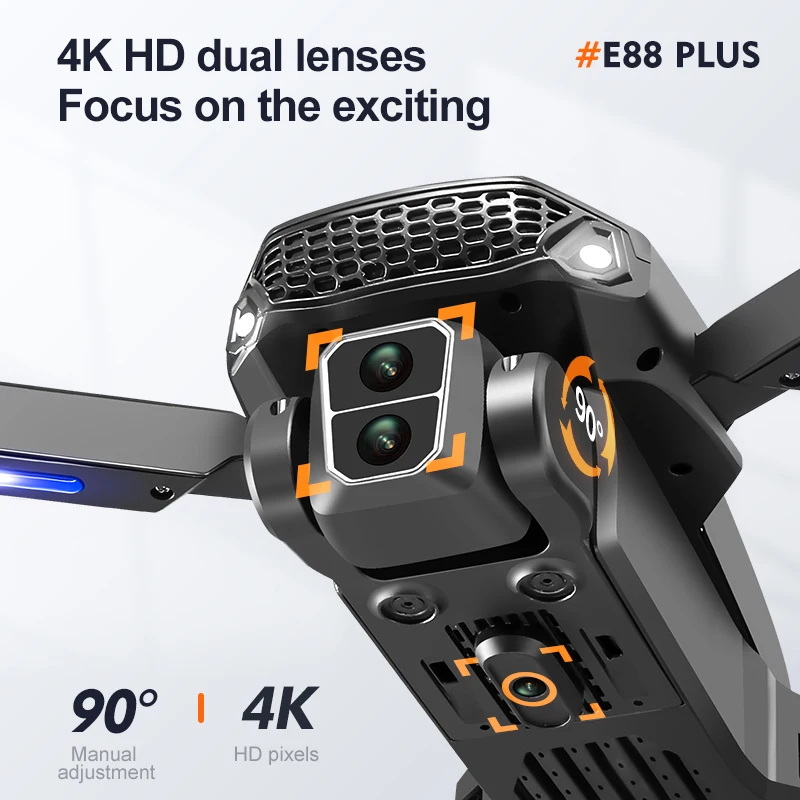 New E88 Plus Quadcopter Drone: - Home Security Cameras Outdoor avaliação e preço