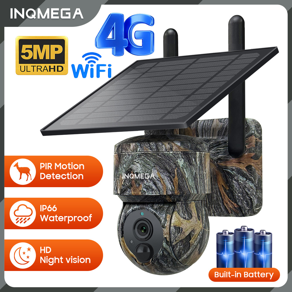 INQMEGA 5MP 4G / WIFI Solar Wi - Home Security Outdoor Camera System avaliação e preço