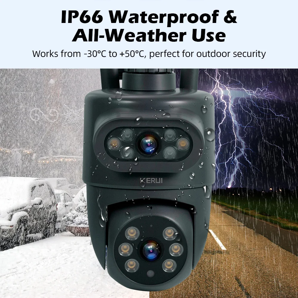 KERUI Outdoor 10MP 5K HD Dual  - Home Security Beams avaliação e preço