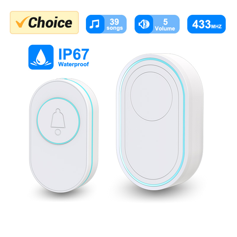 Wireless Doorbell IP67 Waterpr - Home Security Beams avaliação e preço