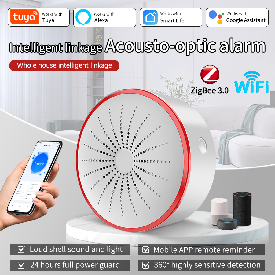 Tuya WiFi ZigBee Smart Alarm S - Home Security Services avaliação e preço
