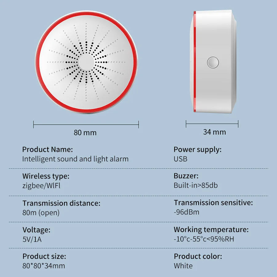 Tuya WiFi ZigBee Smart Alarm S - Home Security Services avaliação e preço