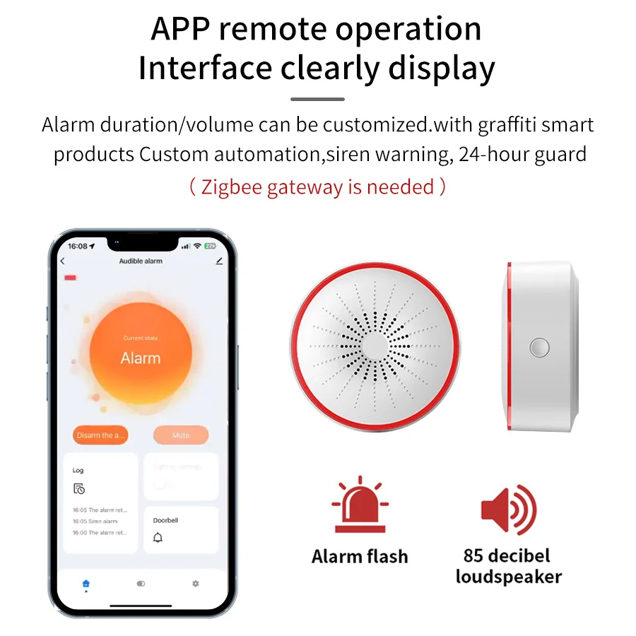 Tuya WiFi ZigBee Smart Alarm S - Home Security Services avaliação e preço