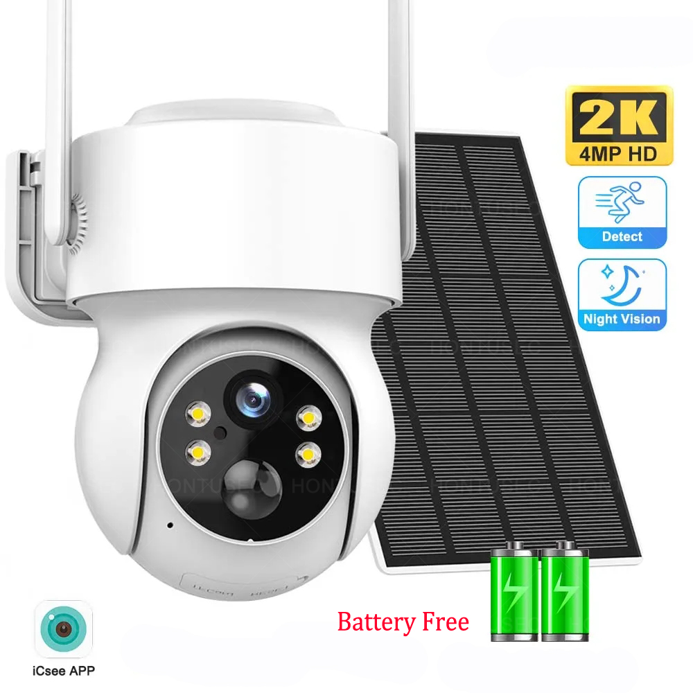 ICSEE 4MP HD Solar PTZ Wifi Ca - Home Security Outdoor Camera System avaliação e preço