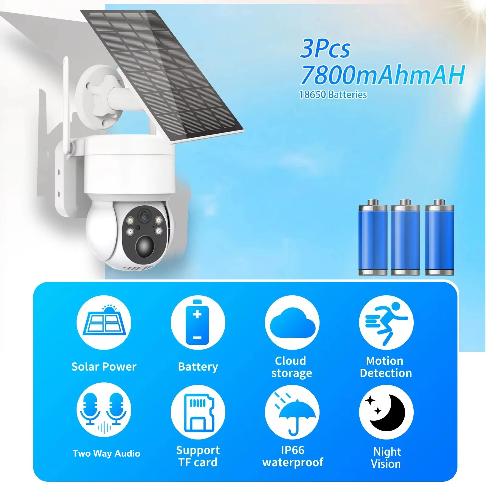 ICSEE 4MP HD Solar PTZ Wifi Ca - Home Security Outdoor Camera System avaliação e preço