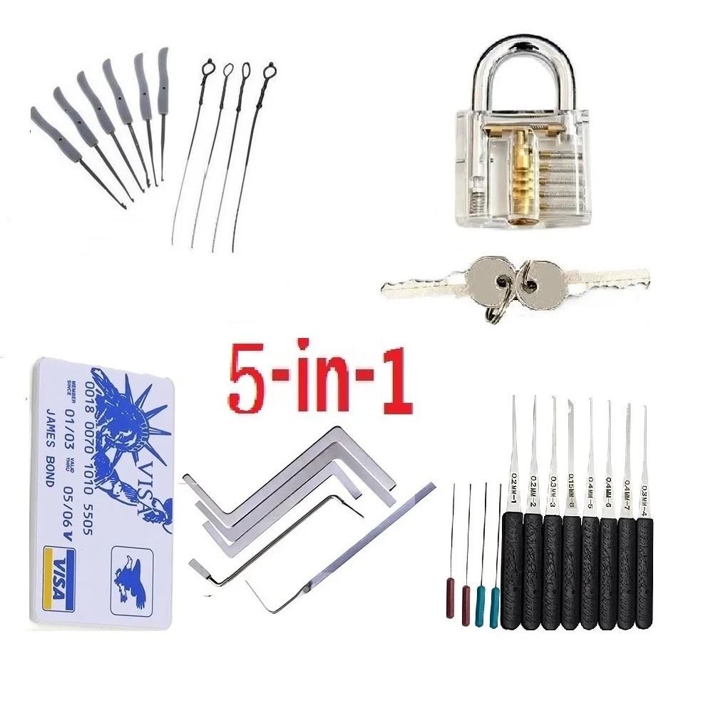 5IN1 Broken lock take out tool - Lock Picking Set avaliação e preço