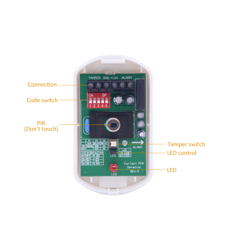 Indoor DC12V Curtain Wired Mot - Home Security Beams avaliação e preço