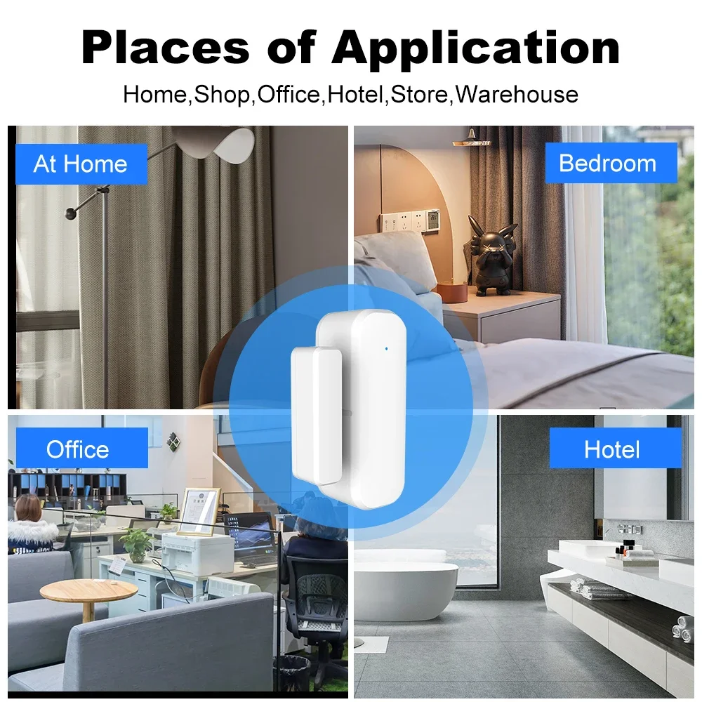 ZigBee Wireless Door Window Se - Window Alarm Sensor avaliação e preço