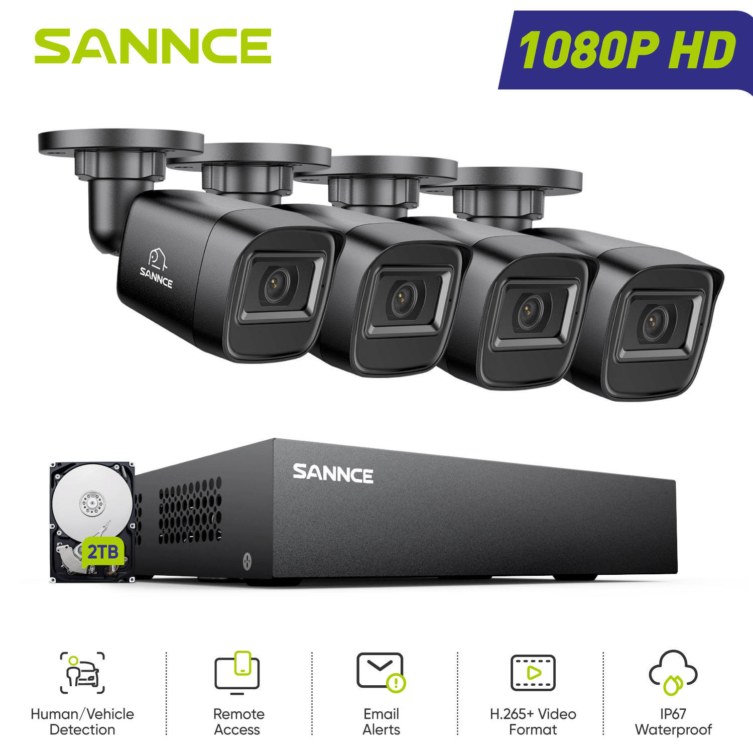 SANNCE 1080P Security Camera S - Home Security Services avaliação e preço
