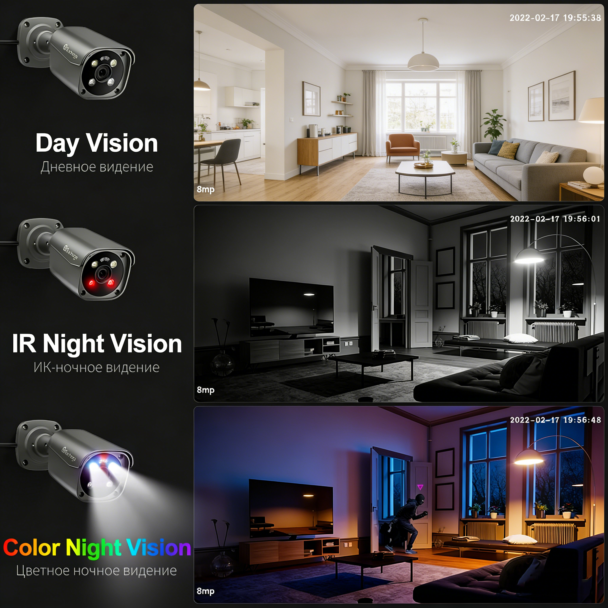 Techage 8CH 5MP 8MP Security C - Home Security Outdoor Camera System avaliação e preço