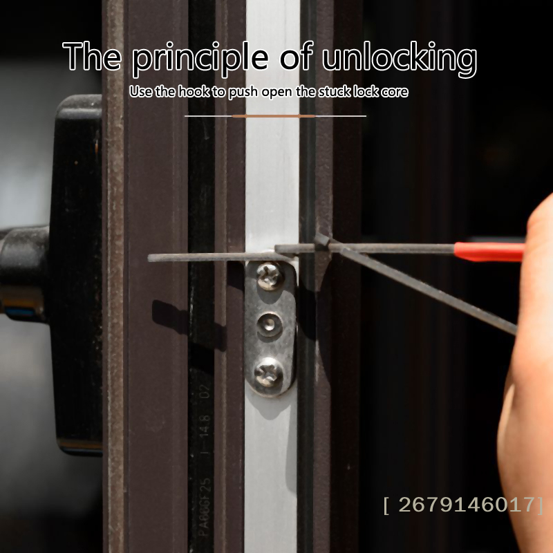 【YY26】3Pcs/set Casement Window - Lock Picking Set avaliação e preço