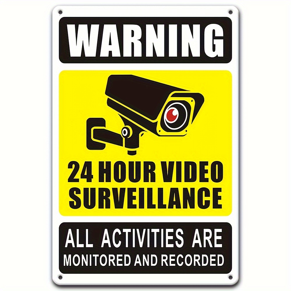 24/7 Video Surveillance Warnin - Home Security Services avaliação e preço