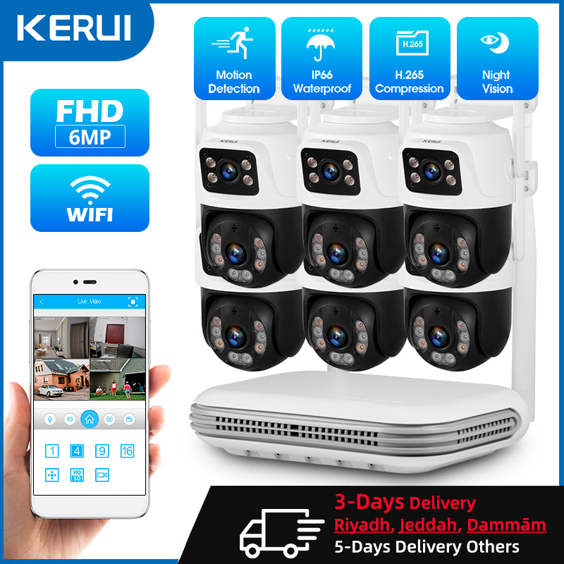 KERUI Waterproof 6MP HD Wirele - Home Security Services avaliação e preço