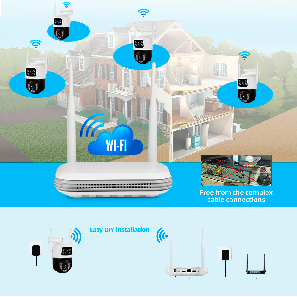 KERUI Waterproof 6MP HD Wirele - Home Security Services avaliação e preço