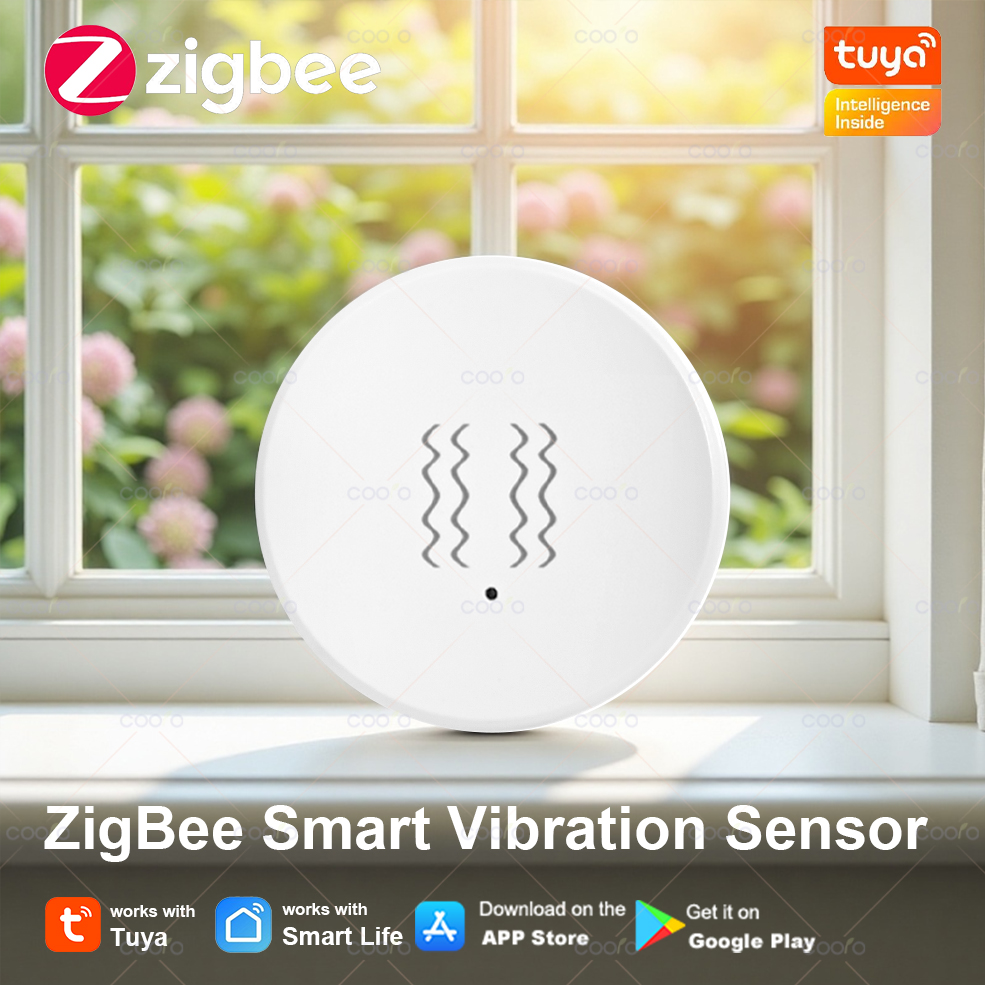 Tuya Zigbee Smart Vibration Se - Window Alarm Sensor avaliação e preço