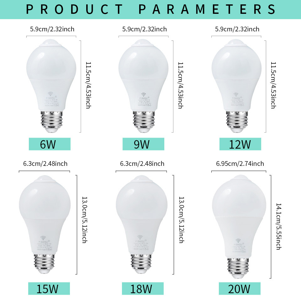 2PCS LED Bulb Light Bulb With  - Home Security Beams avaliação e preço