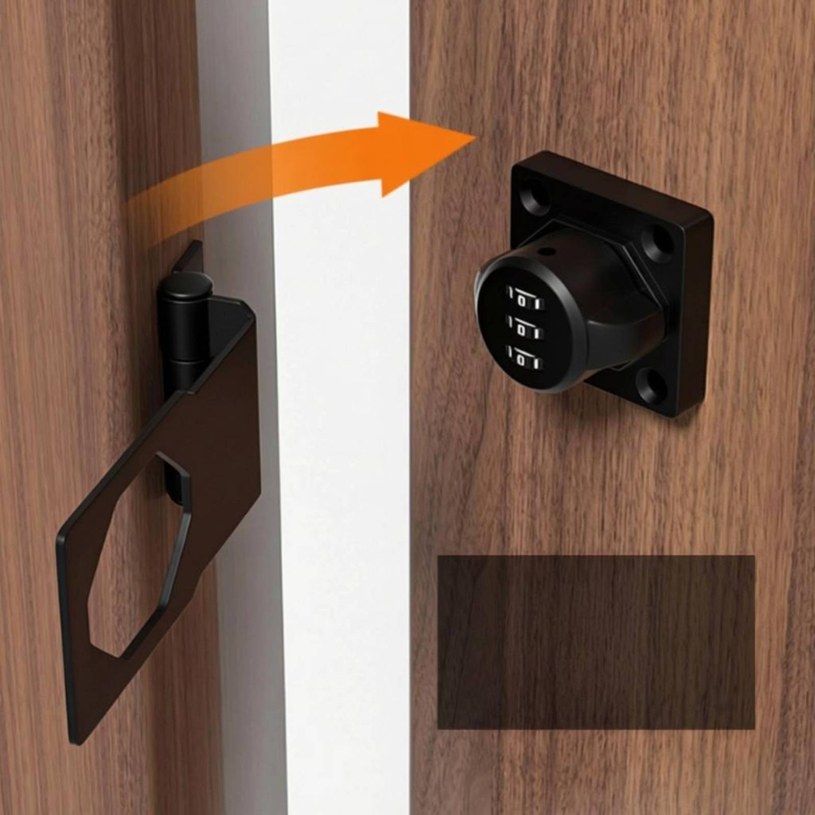 Combination Door Latch Lock Pa - Home Security Locks For Doors avaliação e preço