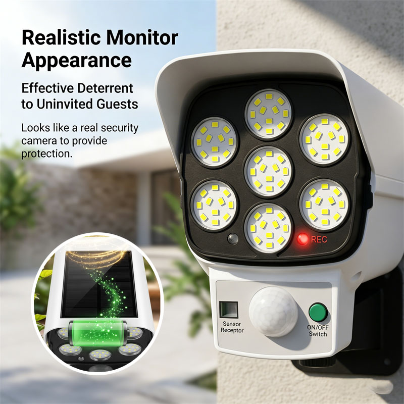 Solar Powered Dummy Security C - Home Security Beams avaliação e preço
