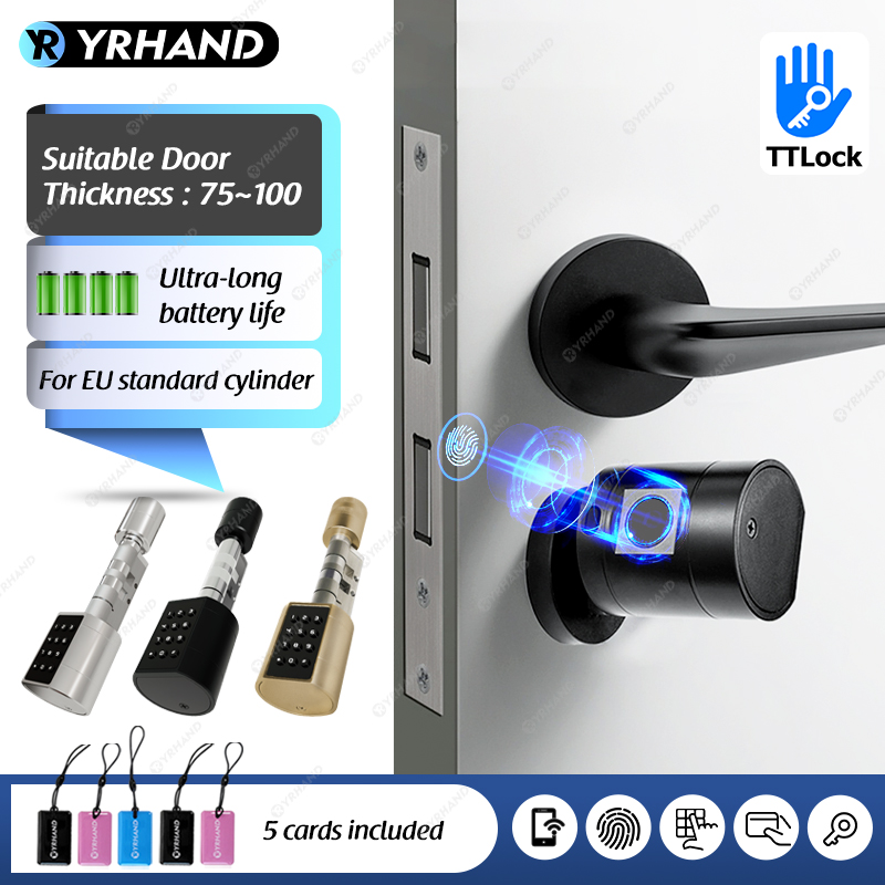 Smart Euro Cylindrical Door Lo - Home Security Services avaliação e preço