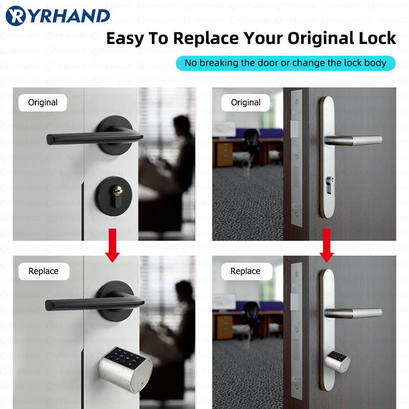Smart Euro Cylindrical Door Lo - Home Security Services avaliação e preço