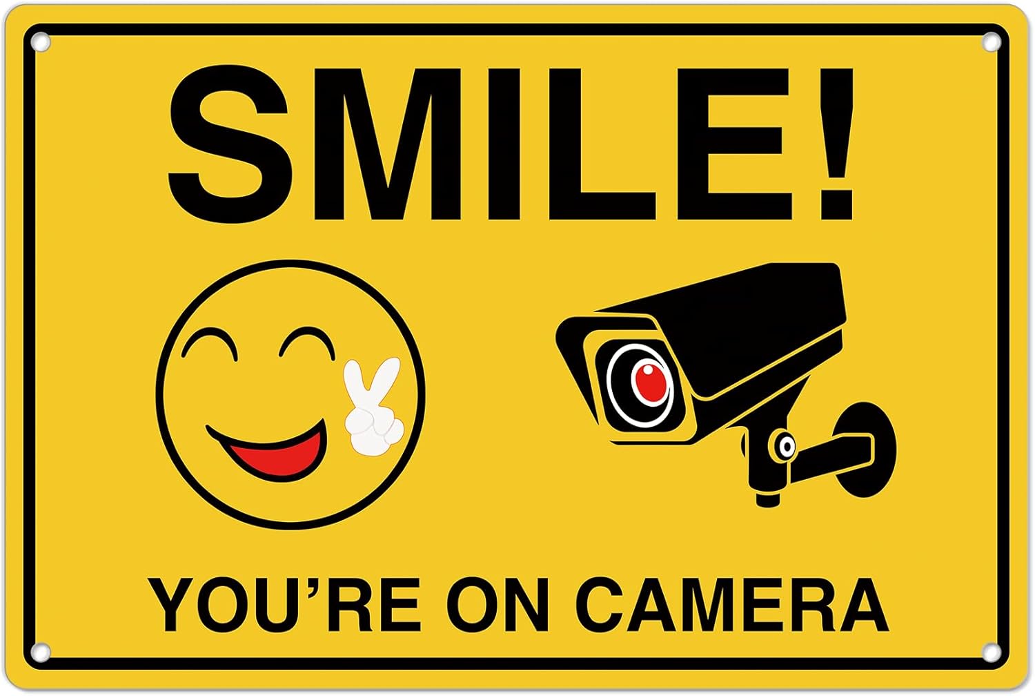 Smile Youre On Camera Signs ;  - Home Security Services avaliação e preço
