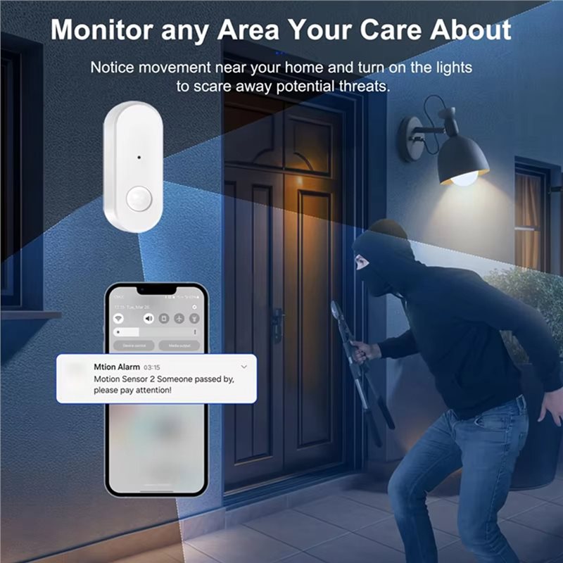 ABDJ-Tuya Wifi PIR Motion Sens - Home Security Device avaliação e preço