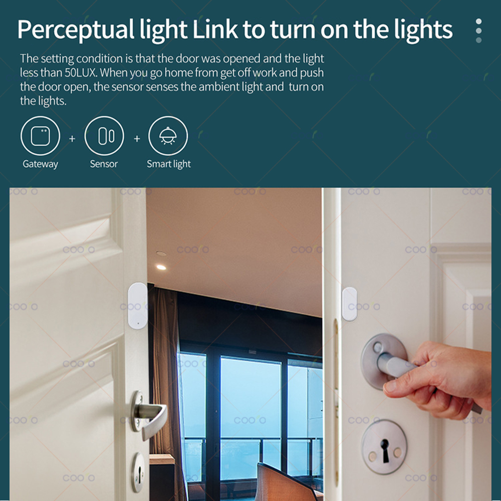 ZigBee Door Window Sensor Lux  - Window Alarm Sensor avaliação e preço