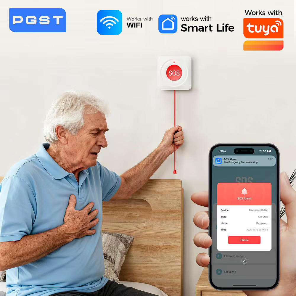WIFI Zigbee Buttontons SOS Pus - Home Security Device avaliação e preço