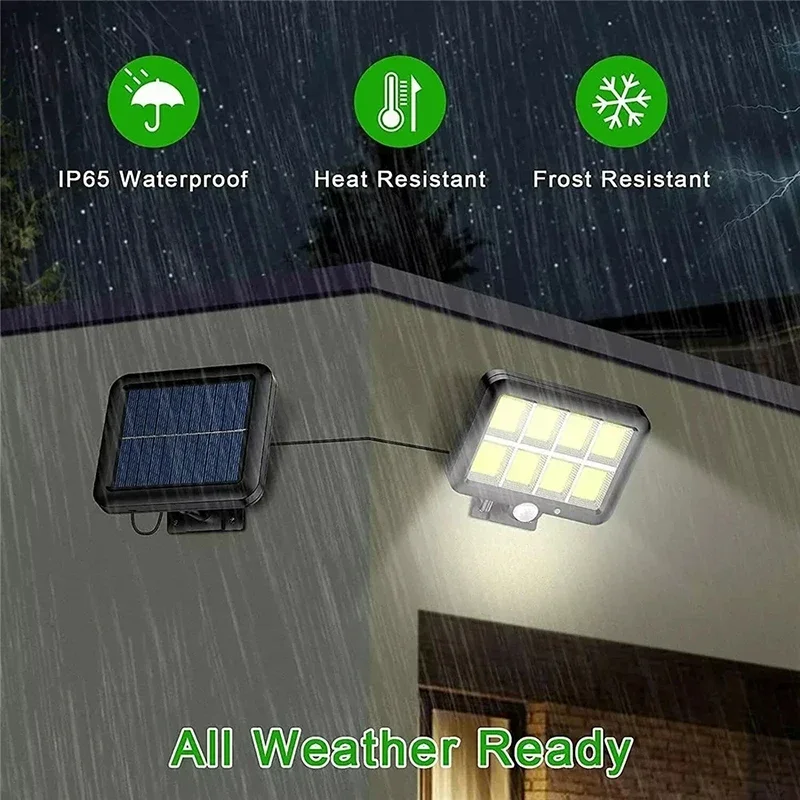 LED Solar Split Wall Lamp Outd - Home Security Beams avaliação e preço