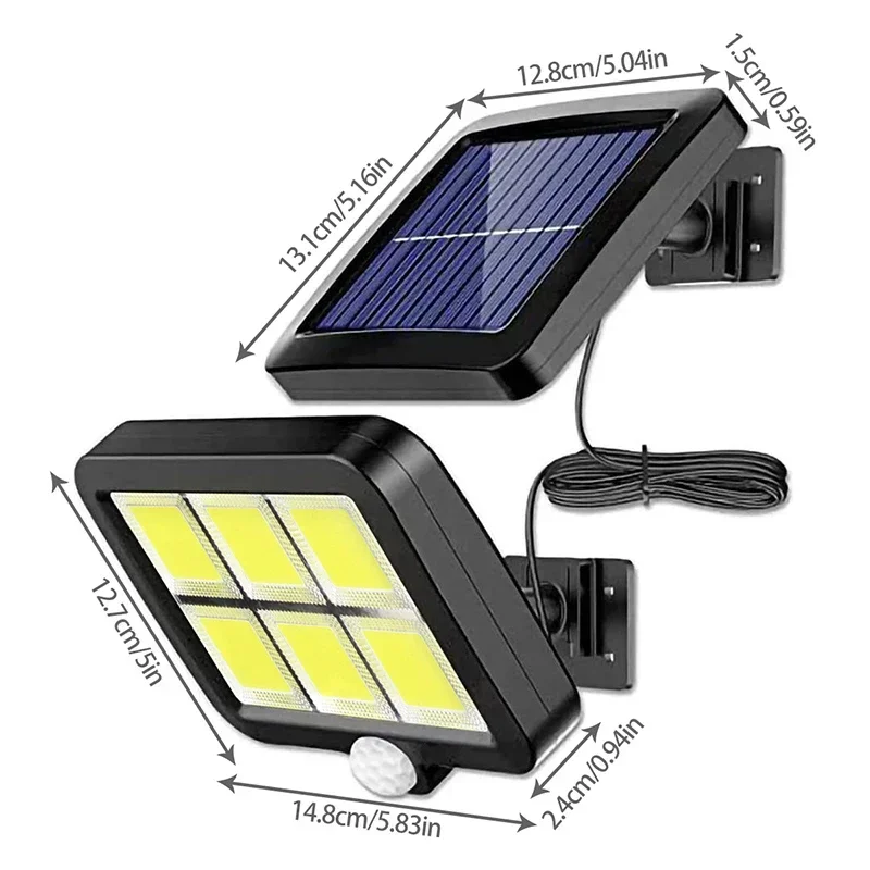 LED Solar Split Wall Lamp Outd - Home Security Beams avaliação e preço