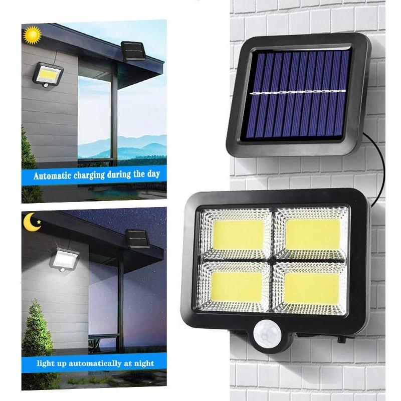 LED Solar Split Wall Lamp Outd - Home Security Beams avaliação e preço