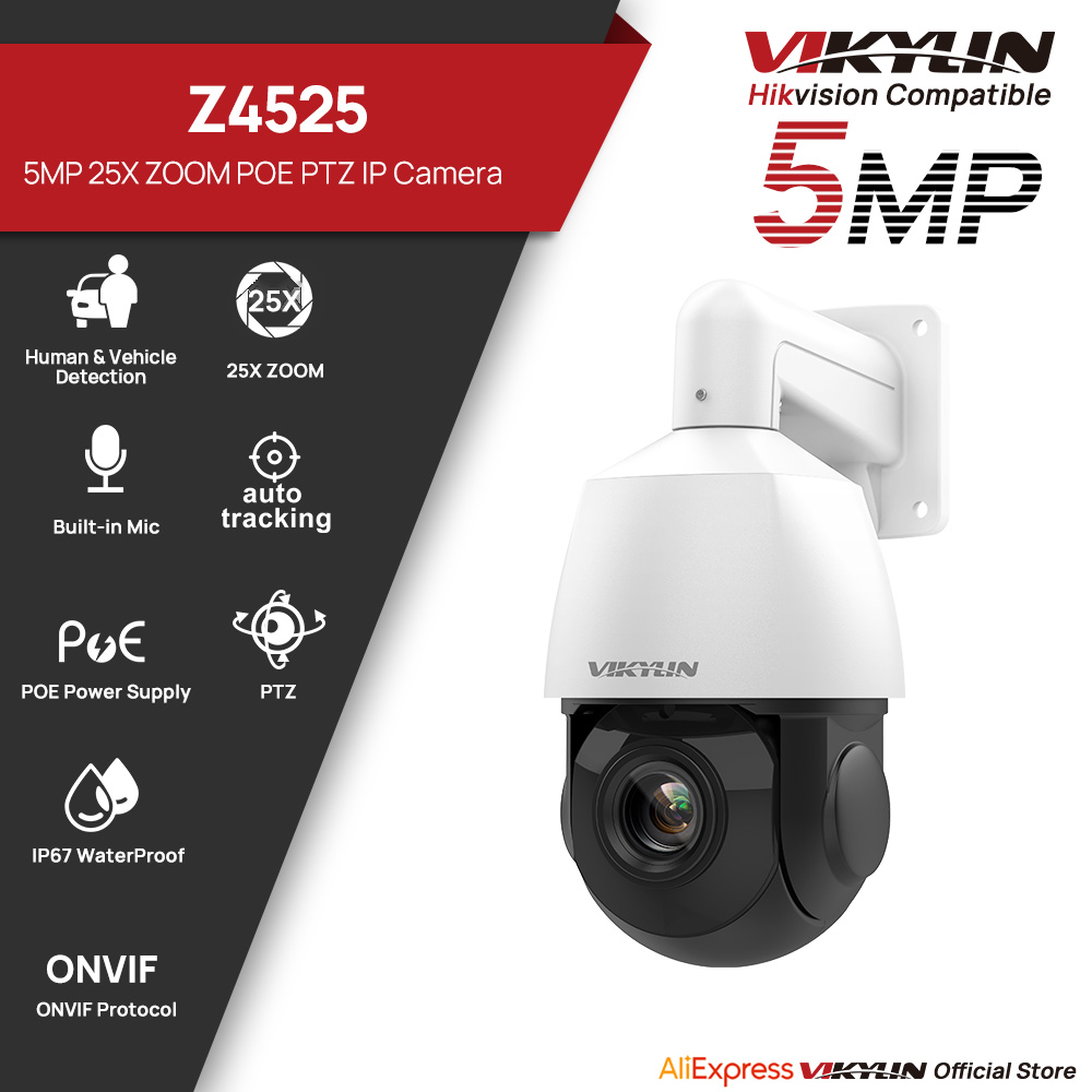 Vikylin 5MP PTZ 25X Optical Zo - Home Security Service avaliação e preço