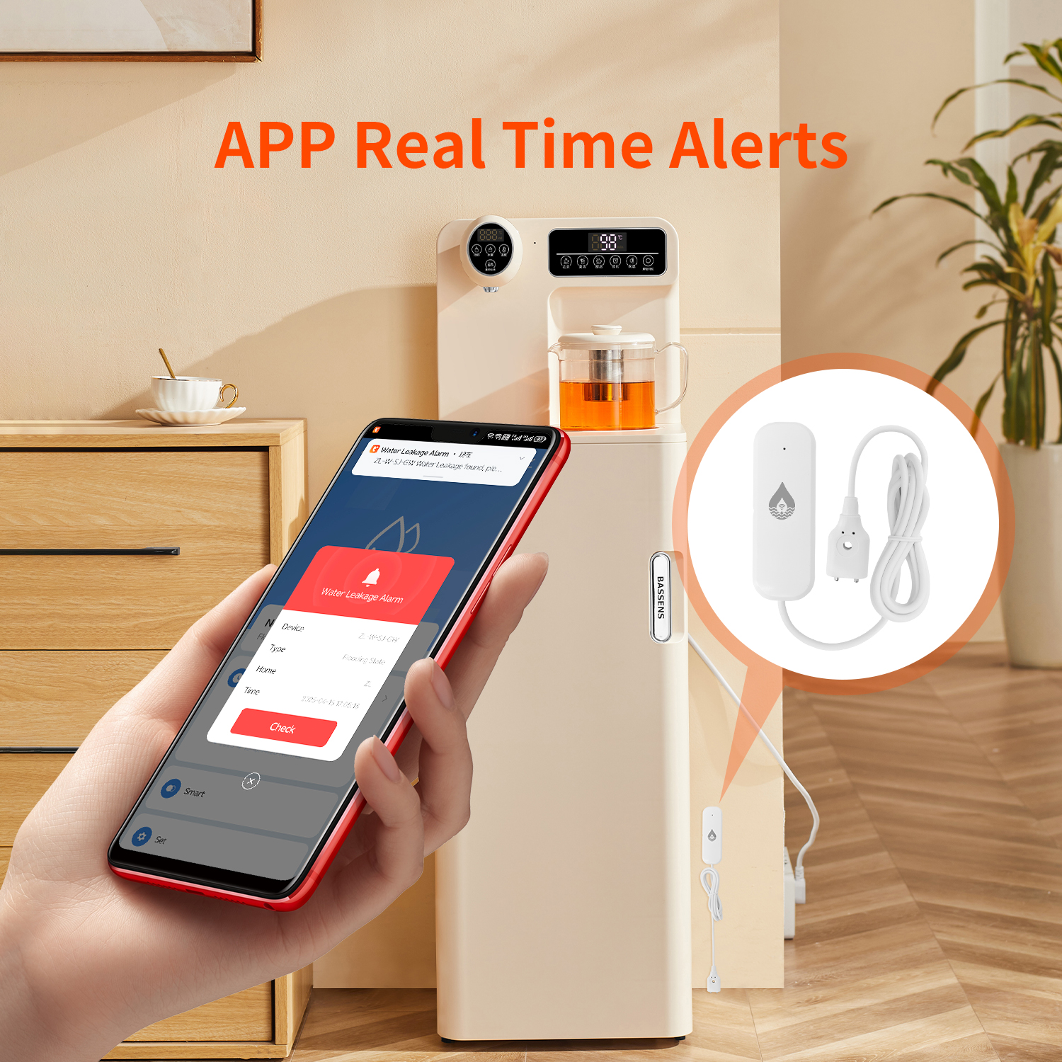 YFK Tuya WiFi Water Leakage Se - Home Security Device avaliação e preço