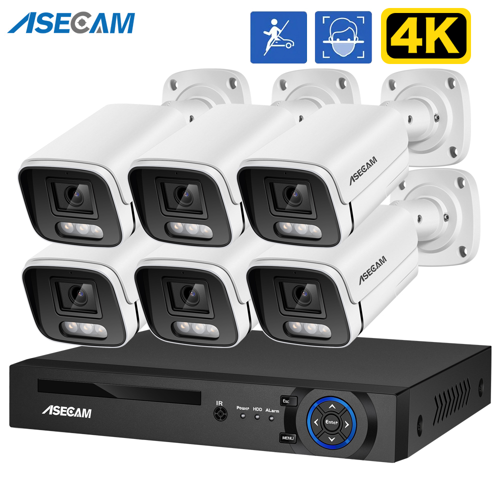8MP 4K Ai Face Detection Secur - Home Security Outdoor Camera System avaliação e preço