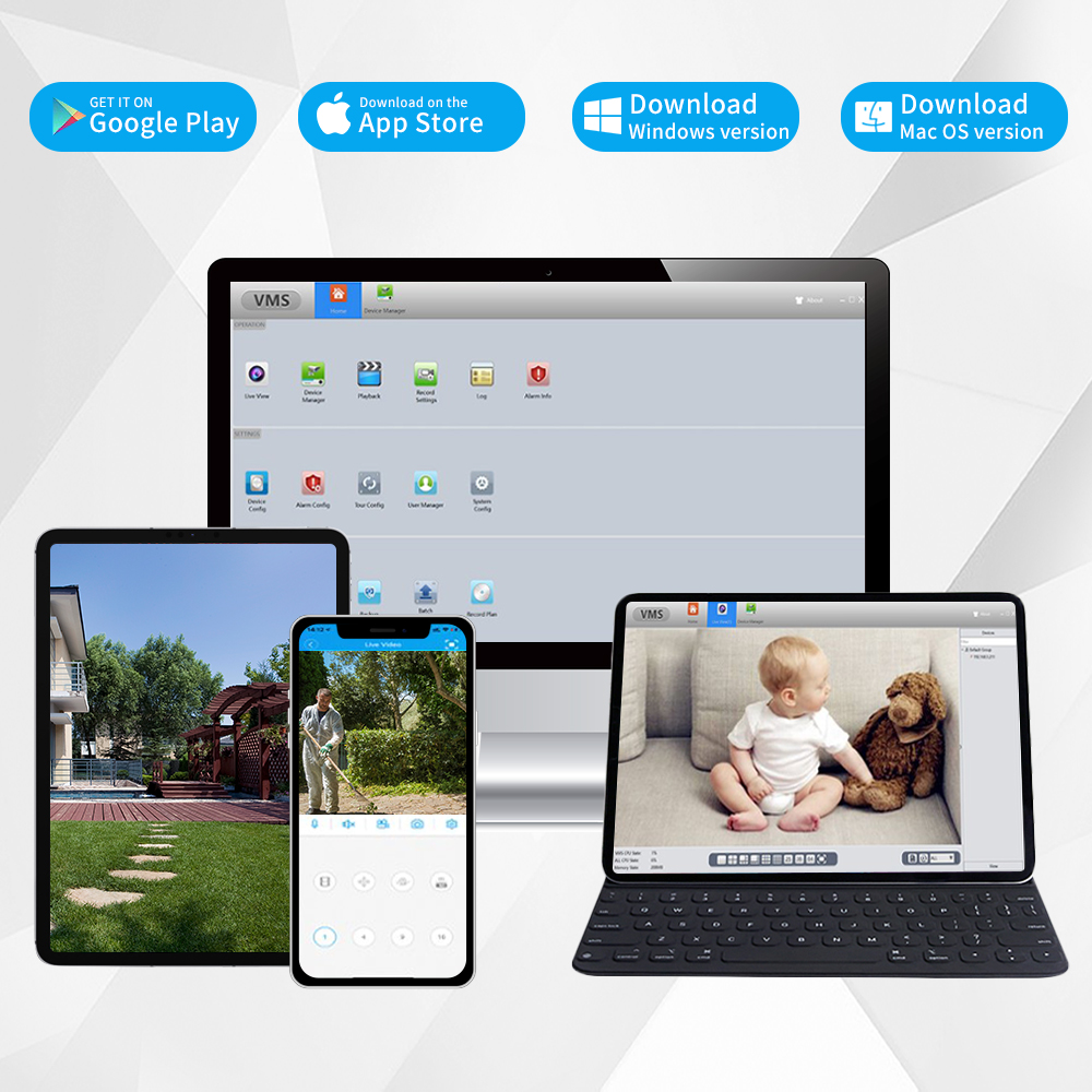 8MP 4K Ai Face Detection Secur - Home Security Outdoor Camera System avaliação e preço