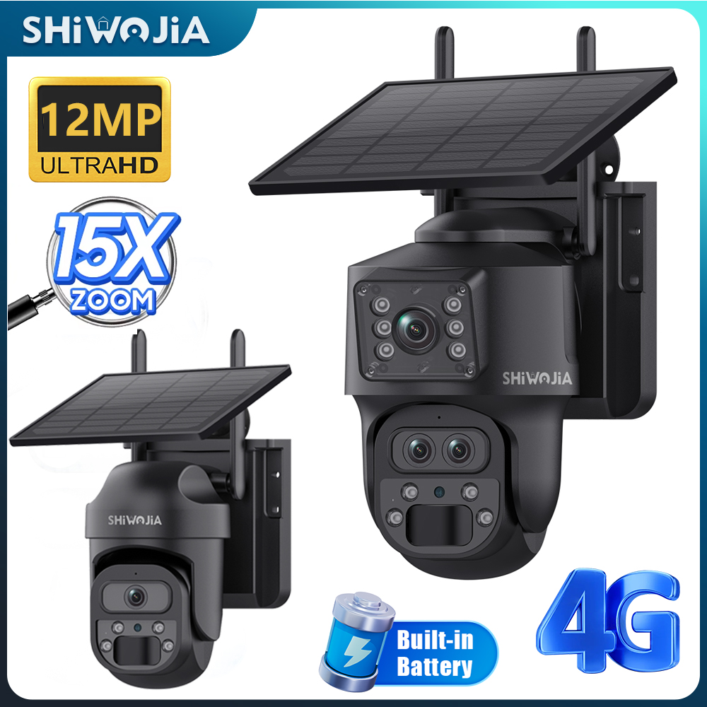 SHIWOJIA 15X ZOOM Solar Camera - Home Security Outdoor Camera System avaliação e preço